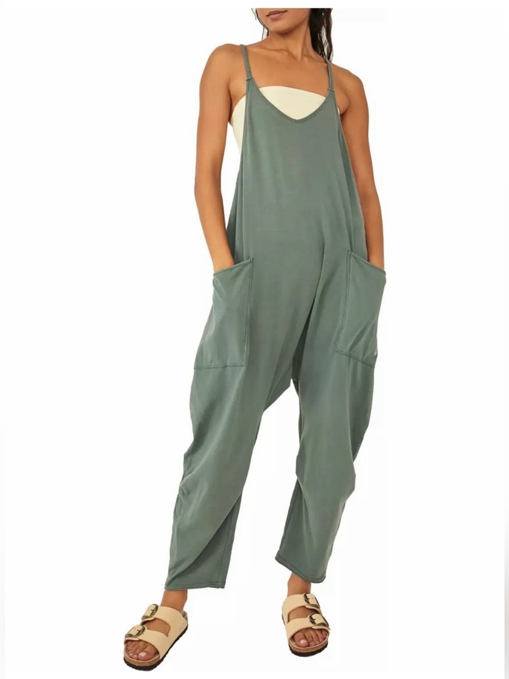 free people hotshot onesie in green women’s size Small
